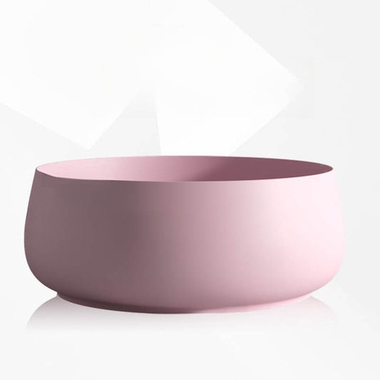 Ink Orbicular freestanding bathtub with roll top and soaking bath therapy features