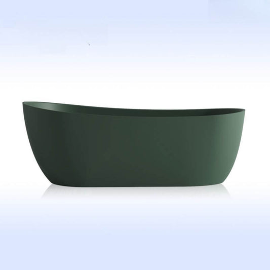 Ink freestanding roll top oval bathtub with soaking design, measuring 51 by 28 by 25 inches