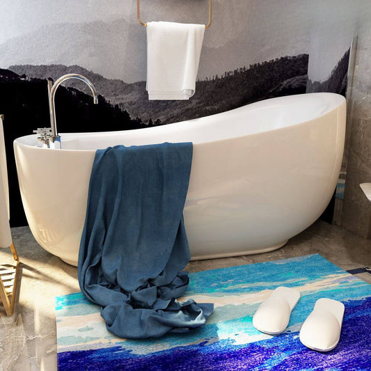 Freistehende Acrylbadewanne mit Einzelslipper-Design