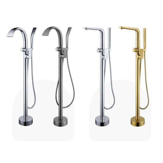 Robinet de baignoire moderne en cuivre chromé en noir