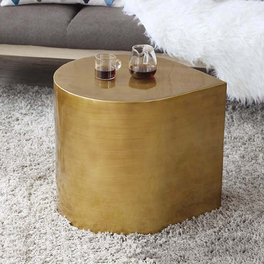 Brushed Gold Metal Modern Novelty Side Table Main Product Image
