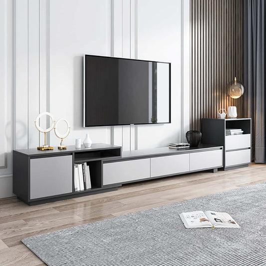 Modern Freestanding TV Stand For 80"+ TVs, Engineered Wood Main Product Image