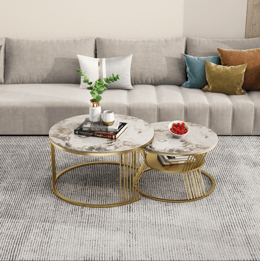 Modern Sintered Stone Nesting Coffee Table Set Main Product Image