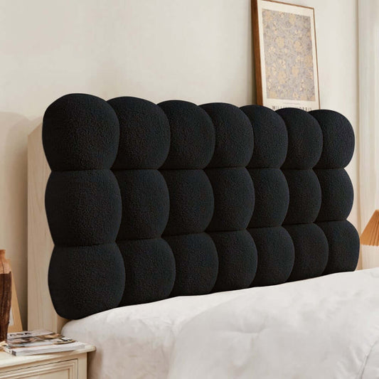 Modern Teddy Velvet Wall Mounted Tufted Headboard Main Product Image