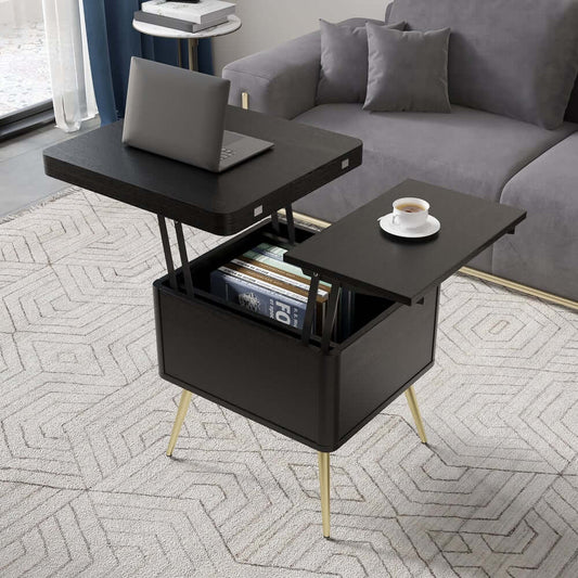 Rectangular Coffee Table With Pine Veneer Top Main Product Image