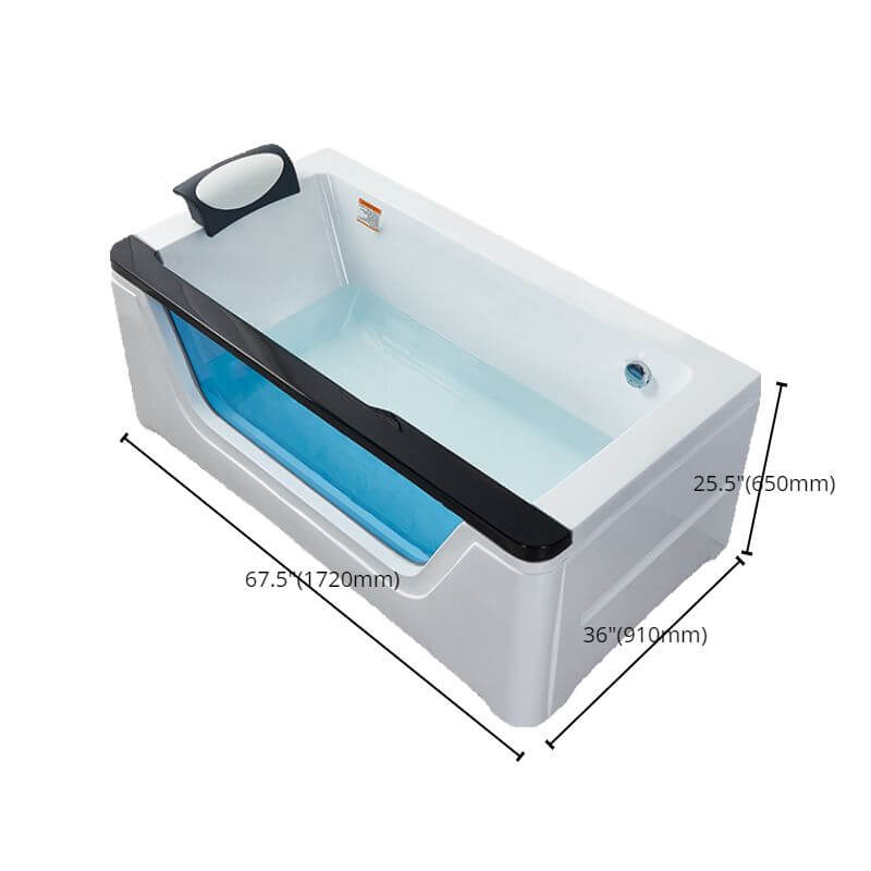 Baignoire autoportante blanche élégante