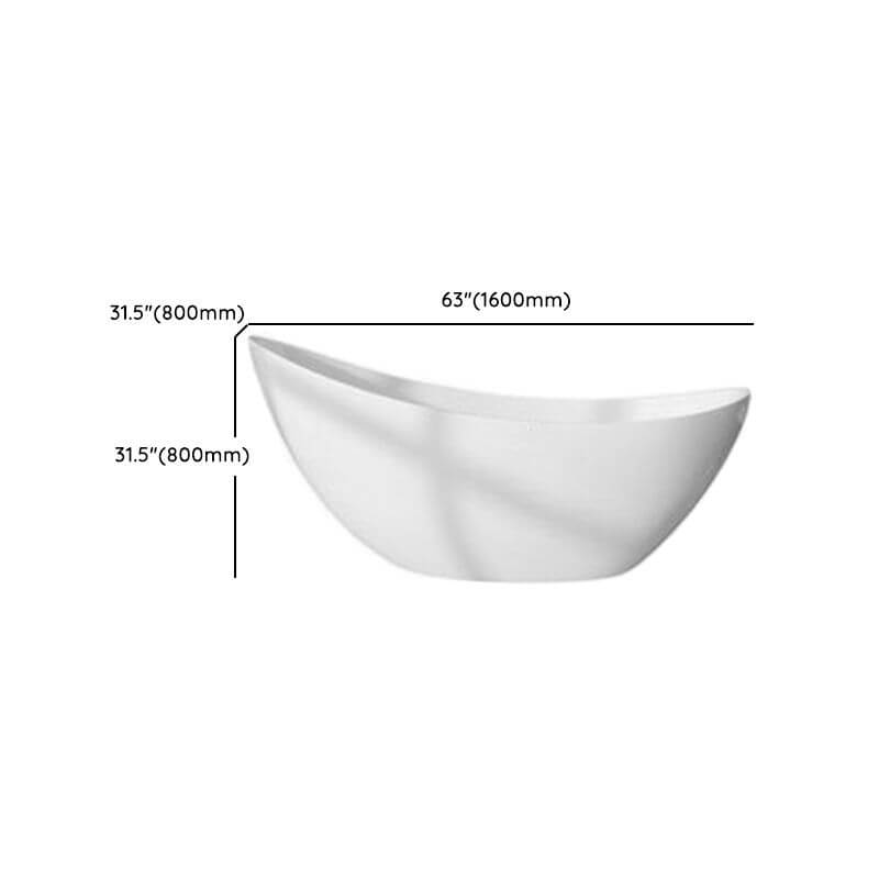 Design à un seul chausson de baignoire Chalk