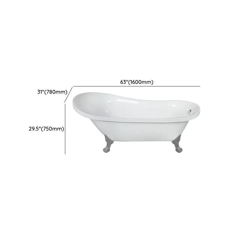 Diseño moderno de bañera elíptica de acrílico