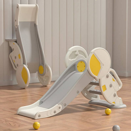 Space-Saving Freestanding Slide for Toddlers – Rounded Safety Edges & Minimalist Color Palette Main Product Image