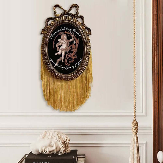 Vintage Wood Picture Frame with Gold Finish and Ornate Carved Details Main Product Image