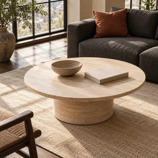 Travertine Coffee Table Guide: Shape, Scale and Care