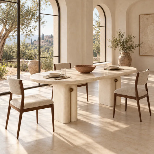 Travertine Dining Table Guide: Shape, Size and Care