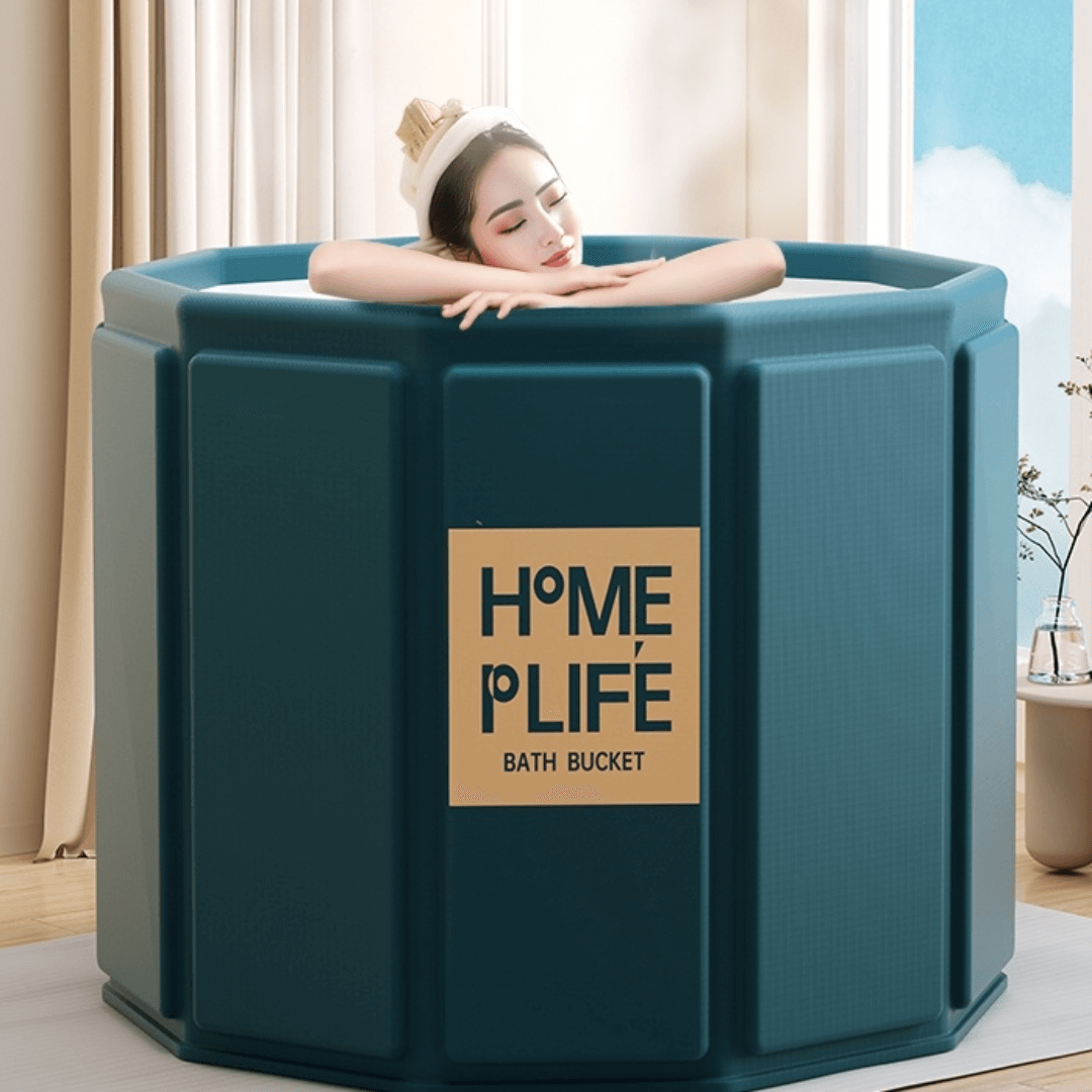 Quick Assembly Portable Bath Bucket for All Ages - Enjoy Soothing Baths Anytime, Anywhere