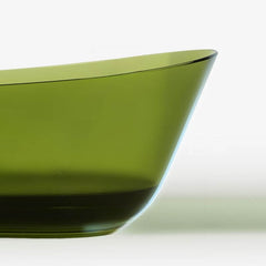 Casual Resin Oval Freestanding Bathtub with Single Slipper Soaking Bathtubs