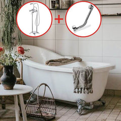 Clawfoot Bathtub with Porcelain Enameled Cast Iron, Single Slipper Design, Oval Shape, Contemporary Style, Chalk Color, and Soaking Bath Therapy, Tub Bathtubs