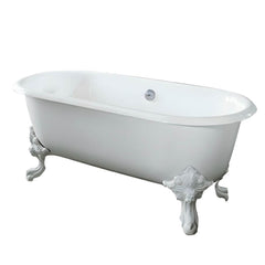 Extra Large Roll Top Free Form Cast Iron Clawfoot Bathtub for Soaking Bathtubs