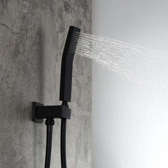 12-Inch Modern Brass Rain Shower System with Hand Shower