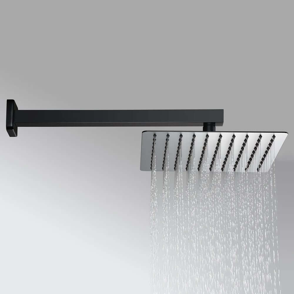 12-Inch Modern Brass Rain Shower System with Hand Shower