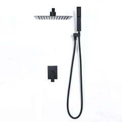 12-Inch Modern Brass Rain Shower System with Hand Shower