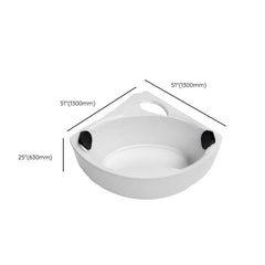 Nook Corner Bathtub with Seat Casual Chalk Back to Wall Lucite Soaking Design, 55"L x 55"W x 25"H Bathtubs