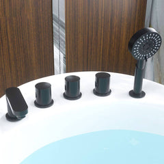 Antique Finish Single Slipper Bathtub Modern Soaking Oval Bathtub Bathtubs