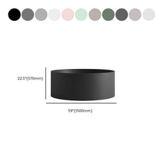 Ink Orbicular Freestanding Bathtub with Roll Top, Casual Style & Soaking Therapy, 51"L x 51"W x 22"H Bathtubs