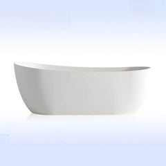 Ink Freestanding Roll Top Oval Casual Bathtub with Soaking Design, 51"L x 28"W x 25"H Bathtubs