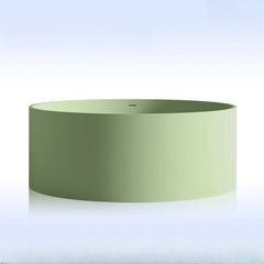 Ink Orbicular Freestanding Bathtub with Roll Top, Casual Style & Soaking Therapy, 51"L x 51"W x 22"H Bathtubs