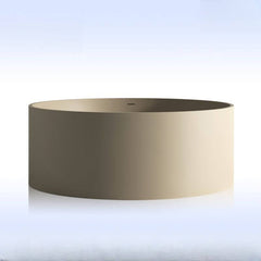 Ink Orbicular Freestanding Bathtub with Roll Top, Casual Style & Soaking Therapy, 51"L x 51"W x 22"H Bathtubs
