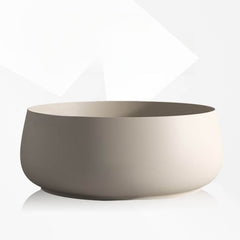 Ink Orbicular Freestanding Bathtub with Roll Top, Simplistic Style, and Soaking Bath Therapy Bathtubs
