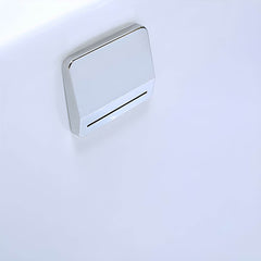Modern 25.59-inch Tall Acrylic Tub Soak Corner White Bathtub - Right 35"L x 35"W x 26"H Tub with Sliver 4-Piece Set Bathtubs