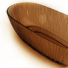Ink Resin Freestanding Bathtub with Roll Top, Oval Shape in Simplistic Style & Soaking Therapy Bathtubs