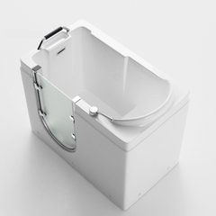 Ergonomic Walk-In Bathtub with External Door and Deep Soak for Elderly Comfort