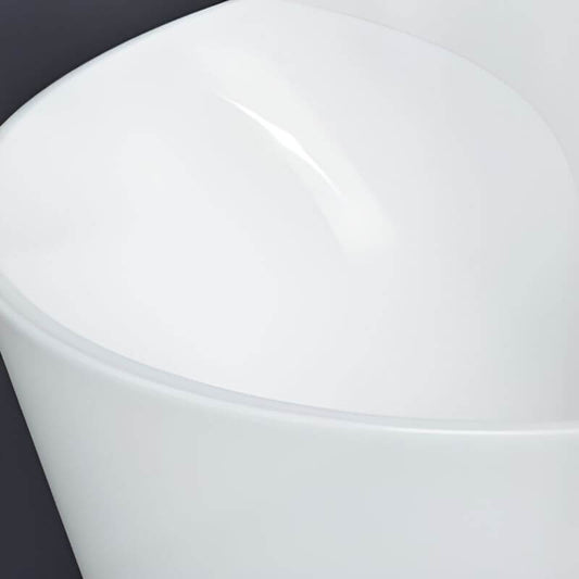 Ink Freestanding Bathtub with Roll Top, Oval Shape, Contemporary Style, Polymethyl Methacrylate (PMMA) Material, and Soaking Bath Therapy, Tub, 54"L x 29"W x 23"H Bathtubs