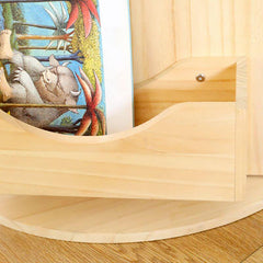 360° Swivel Children's Bookcase with Open Storage Shelves