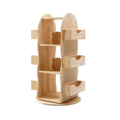 360° Swivel Children's Bookcase with Open Storage Shelves