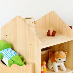 360° Swivel Children's Bookcase with Open Storage Shelves