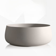 Ink Orbicular Freestanding Bathtub with Roll Top, Simplistic Style, and Soaking Bath Therapy Bathtubs