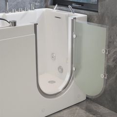 Ergonomic Walk-In Bathtub with External Door and Deep Soak for Elderly Comfort