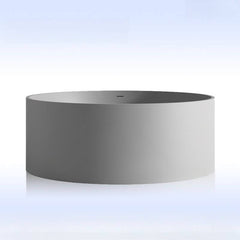 Ink Orbicular Freestanding Bathtub with Roll Top, Casual Style & Soaking Therapy, 51"L x 51"W x 22"H Bathtubs