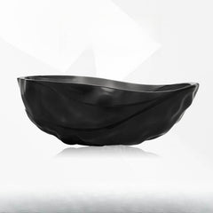 Casual Resin Free Form Freestanding Bathtub with Single Slipper Soaking Design Bathtubs