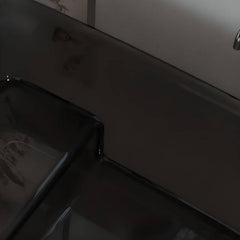 Ink Resin Freestanding Bathtub with Seat Rectangle Simplistic Back to Wall Soaking Bathtubs