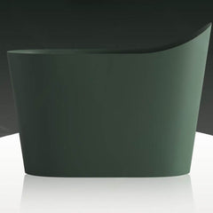 Casual Oval Freestanding Bathtub with Single Slipper Design for Soaking and Seat Included Bathtubs