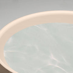 Ink Orbicular Freestanding Bathtub with Roll Top Casual Soaking Design, 47"L x 47"W x 22"H Bathtubs