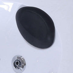 Triangular Back to Wall White Corner Bathtub in a Contemporary Style - Tub Only 44"L x 44"W x 22"H Bathtubs