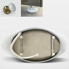 Modern Freestanding Single Slipper Oval Acrylic Soaking Bathtub Bathtubs