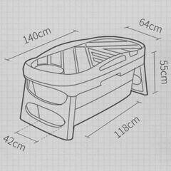 High-Quality Foldable Bath Tub - Perfect Relaxation Solution for Small Spaces