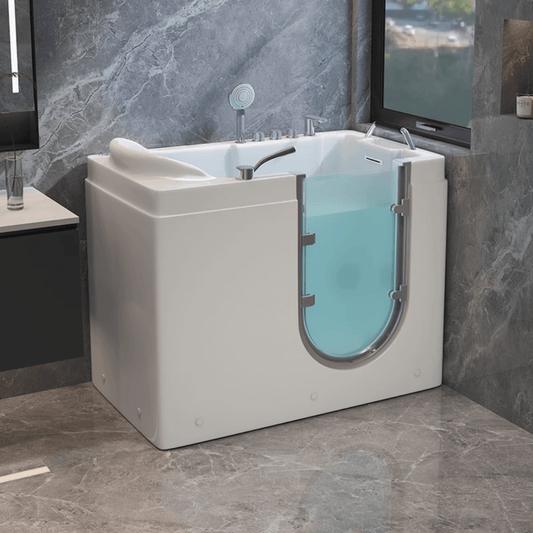 Ergonomic Walk-In Bathtub with External Door and Deep Soak for Elderly Comfort
