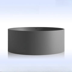 Ink Orbicular Freestanding Bathtub with Roll Top, Casual Style & Soaking Therapy, 51"L x 51"W x 22"H Bathtubs
