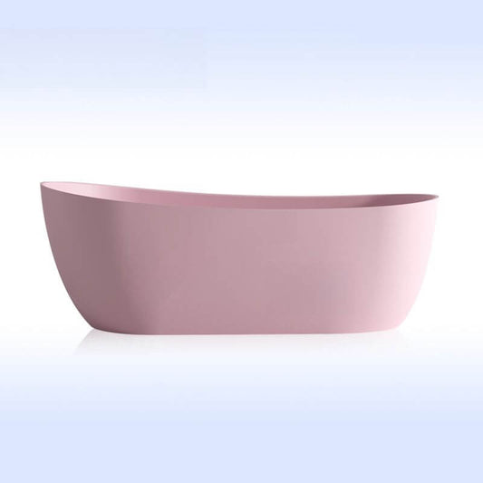 Ink freestanding roll top oval bathtub with soaking design, measuring 51 by 28 by 25 inches